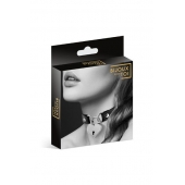 Черный чокер с замком в форме сердца - Bijoux Pour Toi - купить с доставкой в Комсомольске-на-Амуре
