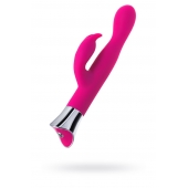 Розовый вибратор с клиторальным стимулятором и гибкой головкой LOLY - 21,6 см. - JOS купить в Комсомольске-на-Амуре с доставкой в Orgasmix.ru Розовый вибратор с клиторальным стимулятором и гибкой головкой LOLY - 21,6 см. - JOS