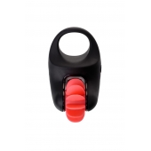 Чёрно-красное эрекционное виброкольцо Erotist - Erotist Adult Toys - в Комсомольске-на-Амуре купить с доставкой