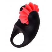 Чёрно-красное эрекционное виброкольцо Erotist - Erotist Adult Toys - в Комсомольске-на-Амуре купить с доставкой