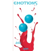 Голубые вагинальные шарики без сцепки Emotions Lexy Medium - Lola Games