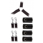 Комплект наручников и поножей LUXURIOUS BED RESTRAINT CUFF SET - Blush Novelties - купить с доставкой в Комсомольске-на-Амуре
