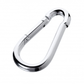 Серебристый карабин TOYFA Metal - ToyFa - купить с доставкой в Комсомольске-на-Амуре