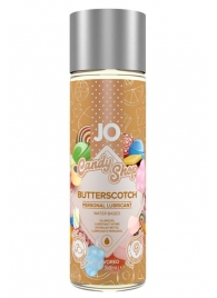 Смазка на водной основе Candy Shop Butterscotch с ароматом ирисок - 60 мл. - System JO - купить с доставкой в Комсомольске-на-Амуре