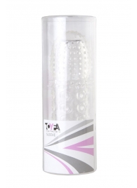 Прозрачная закрытая гелевая насадка - 13,5 см. - Toyfa Basic - в Комсомольске-на-Амуре купить с доставкой