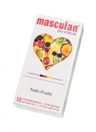 Жёлтые презервативы Masculan Ultra Tutti-Frutti с фруктовым ароматом - 10 шт. - Masculan - купить с доставкой в Комсомольске-на-Амуре