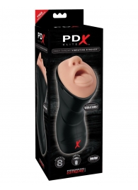 Мастурбатор-ротик Deep Throat Vibrating Stroker - Pipedream - в Комсомольске-на-Амуре купить с доставкой