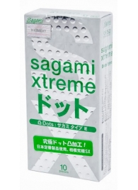 Презервативы Sagami Xtreme Type-E с точками - 10 шт. - Sagami - купить с доставкой в Комсомольске-на-Амуре