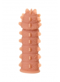 Телесная реалистичная насадка KOKOS Extreme Sleeve 04 с дополнительной стимуляцией - 12,7 см. - KOKOS - в Комсомольске-на-Амуре купить с доставкой Телесная реалистичная насадка KOKOS Extreme Sleeve 04 с дополнительной стимуляцией - 12,7 см. - KOKOS - в Комсомольске-на-Амуре купить с доставкой