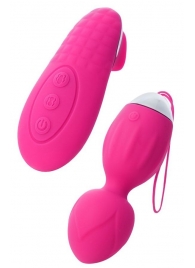 Розовые виброшарики TELLA с пультом-стимулятором - ToyFa в Комсомольске-на-Амуре Розовые виброшарики TELLA с пультом-стимулятором - ToyFa