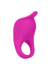 Ярко-розовое эрекционное виброкольцо Silicone Rechargeable Teasing Enhancer - California Exotic Novelties - в Комсомольске-на-Амуре купить с доставкой