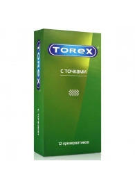 Текстурированные презервативы Torex  С точками  - 12 шт. - Torex - купить с доставкой в Комсомольске-на-Амуре