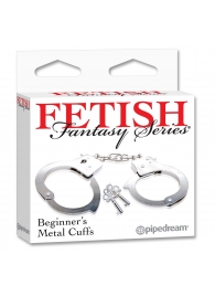 Металлические наручники Beginner s Metal Cuffs - Pipedream - купить с доставкой в Комсомольске-на-Амуре