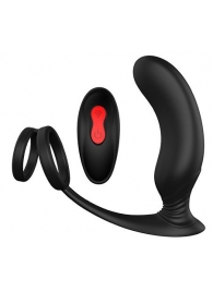 Черный массажер простаты REMOTE P-PLEASER - Dream Toys - в Комсомольске-на-Амуре купить с доставкой