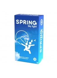 Ультратонкие презервативы SPRING SKY LIGHT - 12 шт. - SPRING - купить с доставкой в Комсомольске-на-Амуре