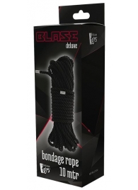 Черная веревка для бондажа BONDAGE ROPE - 10 м. - Dream Toys - купить с доставкой в Комсомольске-на-Амуре