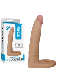 Телесная насадка-фаллоимитатор для двойного проникновения - 17 см. - Lovetoy - купить с доставкой в Комсомольске-на-Амуре