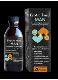 Мужской биогенный концентрат для усиления эрекции Erotic hard Man - 250 мл. - Erotic Hard - купить с доставкой в Комсомольске-на-Амуре