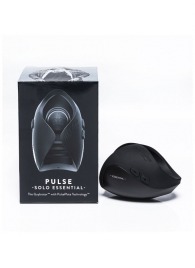Черный инновационный мужской вибратор PULSE SOLO ESSENTIAL - Hot Octopuss - в Комсомольске-на-Амуре купить с доставкой