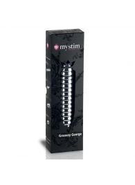 Рельефный фаллос для интенсивного электросекса Groovey George - 20 см. - MyStim - купить с доставкой в Комсомольске-на-Амуре