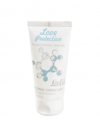 Увлажняющий лубрикант на водной основе Love Protection - 50 мл. - Lola Games - купить с доставкой в Комсомольске-на-Амуре