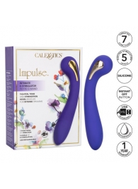 Фиолетовый вибромассажер с электростимуляцией Intimate Estim Petite G Wand - 19 см. - California Exotic Novelties - купить с доставкой в Комсомольске-на-Амуре