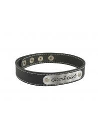 Чокер с белой строчкой Good Girl - Sitabella - купить с доставкой в Комсомольске-на-Амуре