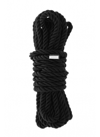 Черная веревка для шибари DELUXE BONDAGE ROPE - 5 м. - Dream Toys - купить с доставкой в Комсомольске-на-Амуре