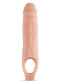 Телесный реалистичный фаллоудлинитель 9 Inch Silicone Cock Sheath Penis Extender - 22,86 см. - Blush Novelties - в Комсомольске-на-Амуре купить с доставкой