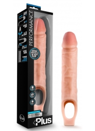 Телесный реалистичный фаллоудлинитель 10 Inch Silicone Cock Sheath Penis Extender - 25,4 см. - Blush Novelties - в Комсомольске-на-Амуре купить с доставкой