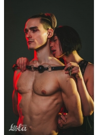 Черный кляп Love Addict на замочке - Lola Games - купить с доставкой в Комсомольске-на-Амуре