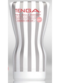 Мастурбатор TENGA Squeeze Tube Cup Soft - Tenga - в Комсомольске-на-Амуре купить с доставкой