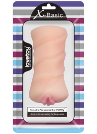 Телесный мастурбатор-вагина X-Basic Pocket Pussy без вибрации - Lovetoy - в Комсомольске-на-Амуре купить с доставкой