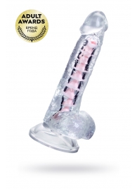 Прозрачный гибкий фаллоимитатор Paret - 18 см. - A-toys купить с доставкой в интернет-магазине Orgasmix в Комсомольске-на-Амуре Прозрачный гибкий фаллоимитатор Paret - 18 см. - A-toys