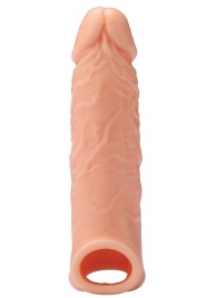 Телесная насадка EXTENDER WITH BALL STRAP 6.5 - 17 см. - Dream Toys - в Комсомольске-на-Амуре купить с доставкой