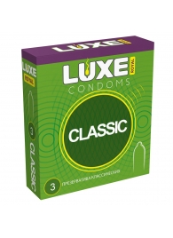 Гладкие презервативы LUXE Royal Classic - 3 шт. - Luxe - купить с доставкой в Комсомольске-на-Амуре