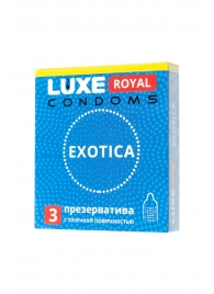 Текстурированные презервативы LUXE Royal Exotica - 3 шт. - Luxe - купить с доставкой в Комсомольске-на-Амуре