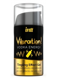 Жидкий интимный гель с эффектом вибрации Vibration! Vodka Energy - 15 мл. - INTT - купить с доставкой в Комсомольске-на-Амуре