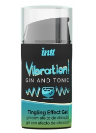 Жидкий интимный гель с эффектом вибрации Vibration! Gin   Tonic - 15 мл. - INTT - купить с доставкой в Комсомольске-на-Амуре