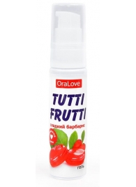 Гель-смазка Tutti-frutti со вкусом барбариса - 30 гр. - Биоритм - купить с доставкой в Комсомольске-на-Амуре