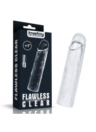 Прозрачная насадка-удлинитель Flawless Clear Penis Sleeve Add 1 - 15,5 см. - Lovetoy - в Комсомольске-на-Амуре купить с доставкой