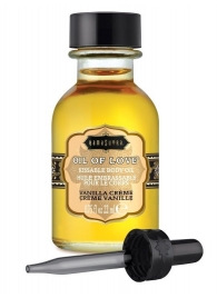 Масло для ласк с ароматом ванили Oil of Love Vanilla Creme - 22 мл. - Kama Sutra - купить с доставкой в Комсомольске-на-Амуре