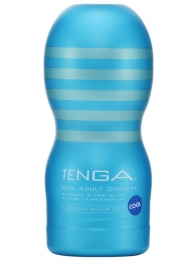 Мастурбатор с охлаждающей смазкой TENGA Original Vacuum Cup Cool - Tenga - в Комсомольске-на-Амуре купить с доставкой