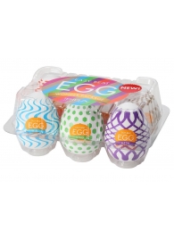 Набор из 6 мастурбаторов Tenga EGG IV с различным рельефом - Tenga - в Комсомольске-на-Амуре купить с доставкой