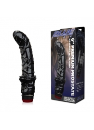 Черный вибромассажер простаты 6  Premium Prostate Massager - BlueLine - в Комсомольске-на-Амуре купить с доставкой