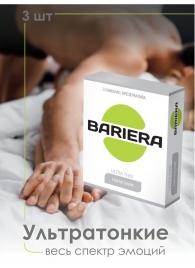 Ультратонкие презервативы Bariera Ultra Thin - 3 шт. - Bariera - купить с доставкой в Комсомольске-на-Амуре