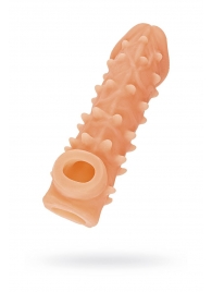 Телесная закрытая насадка с пупырышками Cock Sleeve Size S - 13,8 см. - KOKOS - в Комсомольске-на-Амуре купить с доставкой