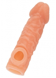 Телесная закрытая насадка с шершавой головкой Cock Sleeve Size S - 13,8 см. - KOKOS - в Комсомольске-на-Амуре купить с доставкой