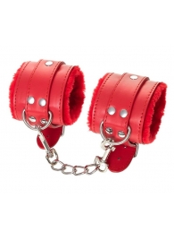 Красные наручники Anonymo из искусственной кожи - ToyFa - купить с доставкой в Комсомольске-на-Амуре Красные наручники Anonymo из искусственной кожи - ToyFa - купить с доставкой в Комсомольске-на-Амуре