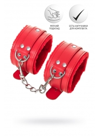 Красные оковы Anonymo из искусственной кожи - ToyFa - купить с доставкой в Комсомольске-на-Амуре Красные оковы Anonymo из искусственной кожи - ToyFa - купить с доставкой в Комсомольске-на-Амуре